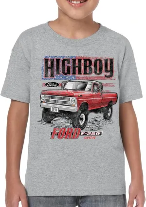 1971 Ford F-250 Highboy Youth Graphic Short Sleeve T-Shirt