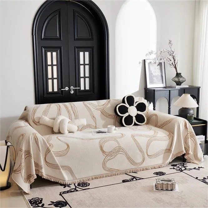 Abstract Ribbon Reversible Sofa/Couch Cover
