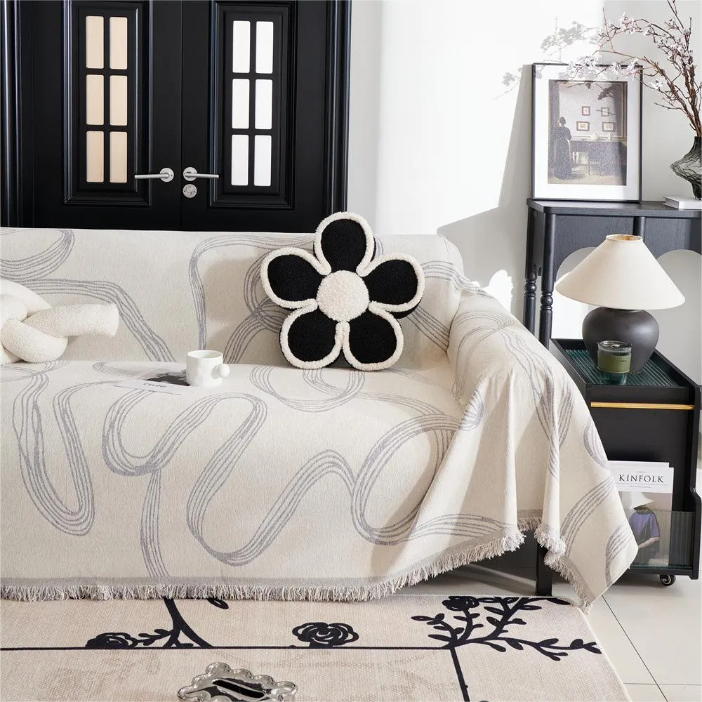 Abstract Ribbon Reversible Sofa/Couch Cover