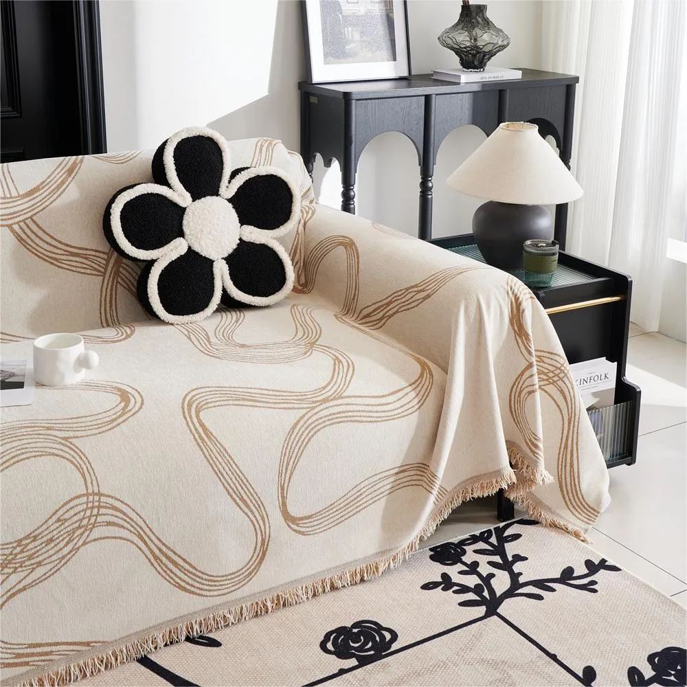 Abstract Ribbon Reversible Sofa/Couch Cover