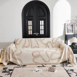 Abstract Ribbon Reversible Sofa/Couch Cover