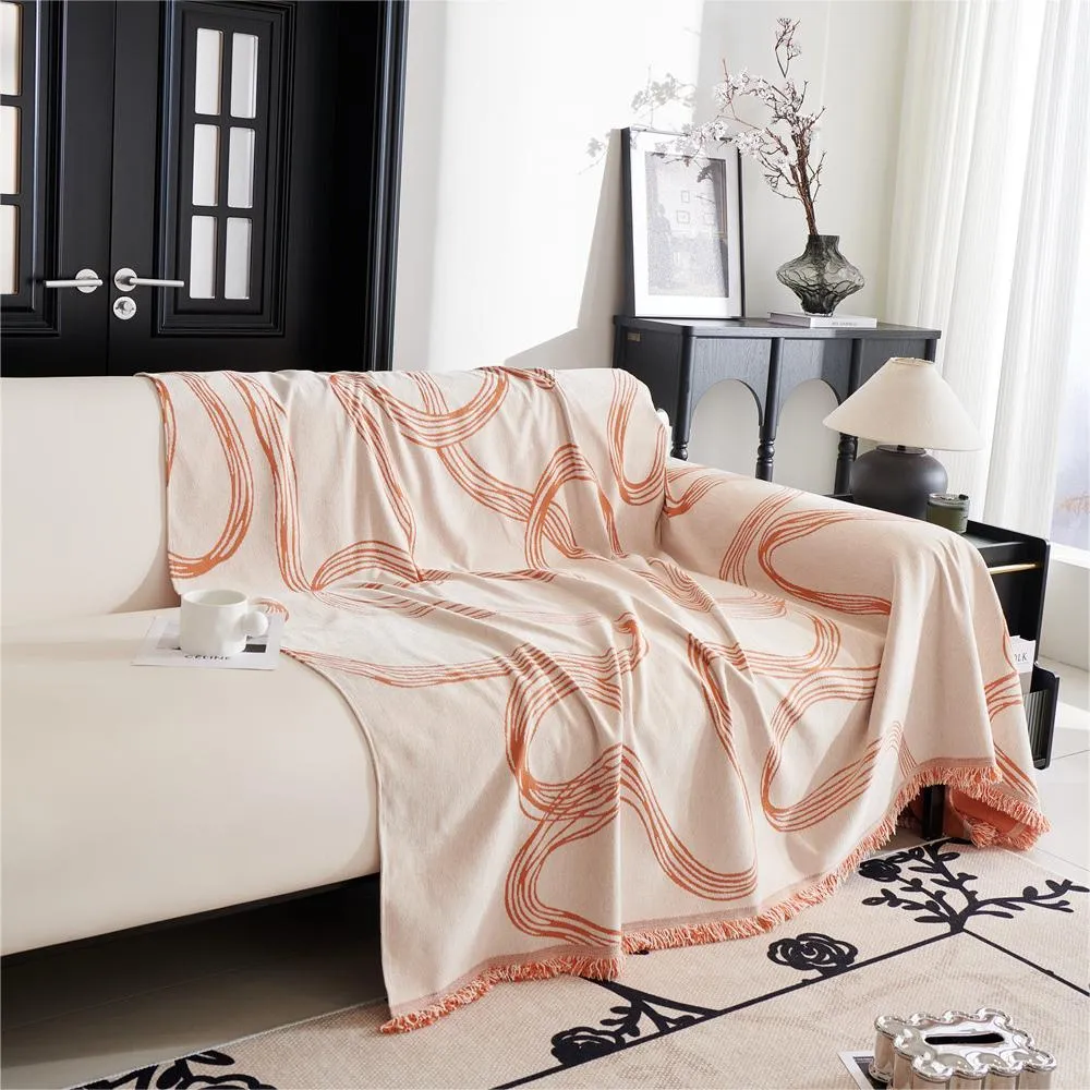 Abstract Ribbon Reversible Sofa/Couch Cover