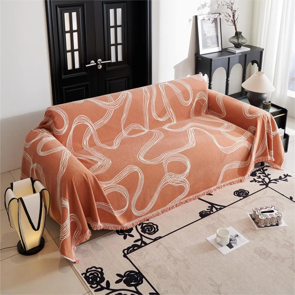 Abstract Ribbon Reversible Sofa/Couch Cover