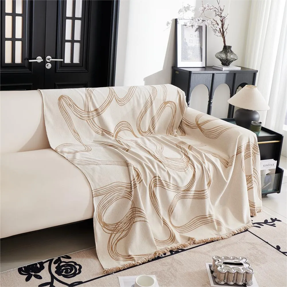 Abstract Ribbon Reversible Sofa/Couch Cover