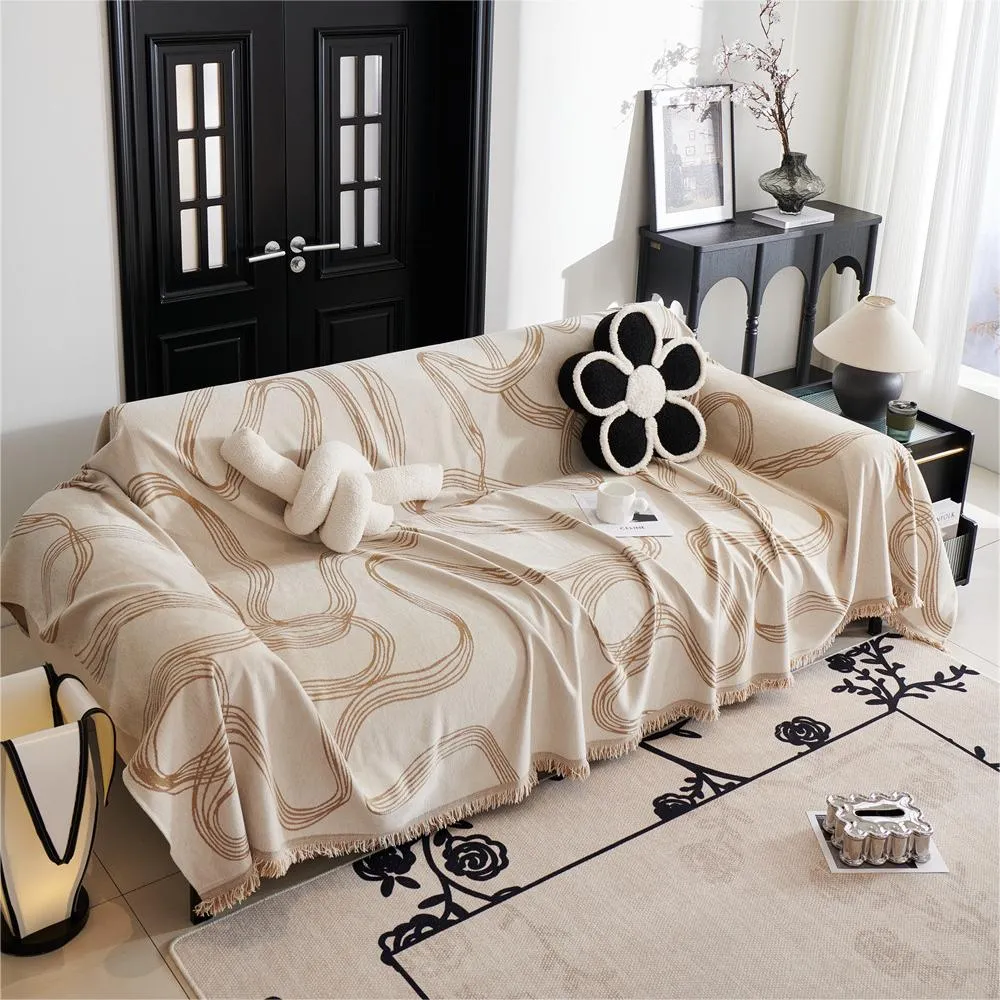 Abstract Ribbon Reversible Sofa/Couch Cover