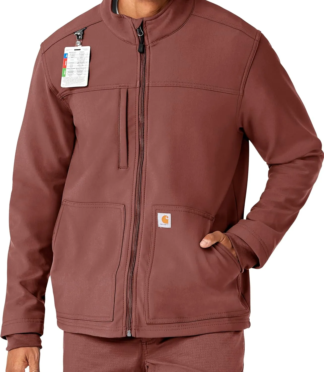 Carhartt Scrubs C80023 Men's Rugged Flex Modern Fit Bonded Fleece Jack