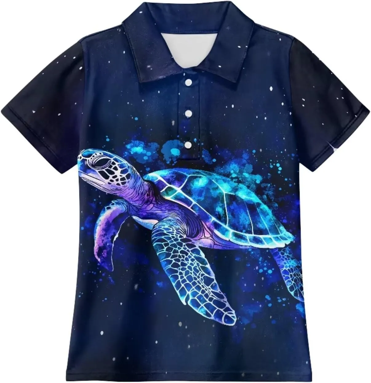 Children's Golf Polo Shirts for School Uniform Short-Sleeve Peter Pan Collar Shirts Daily Wear at Home