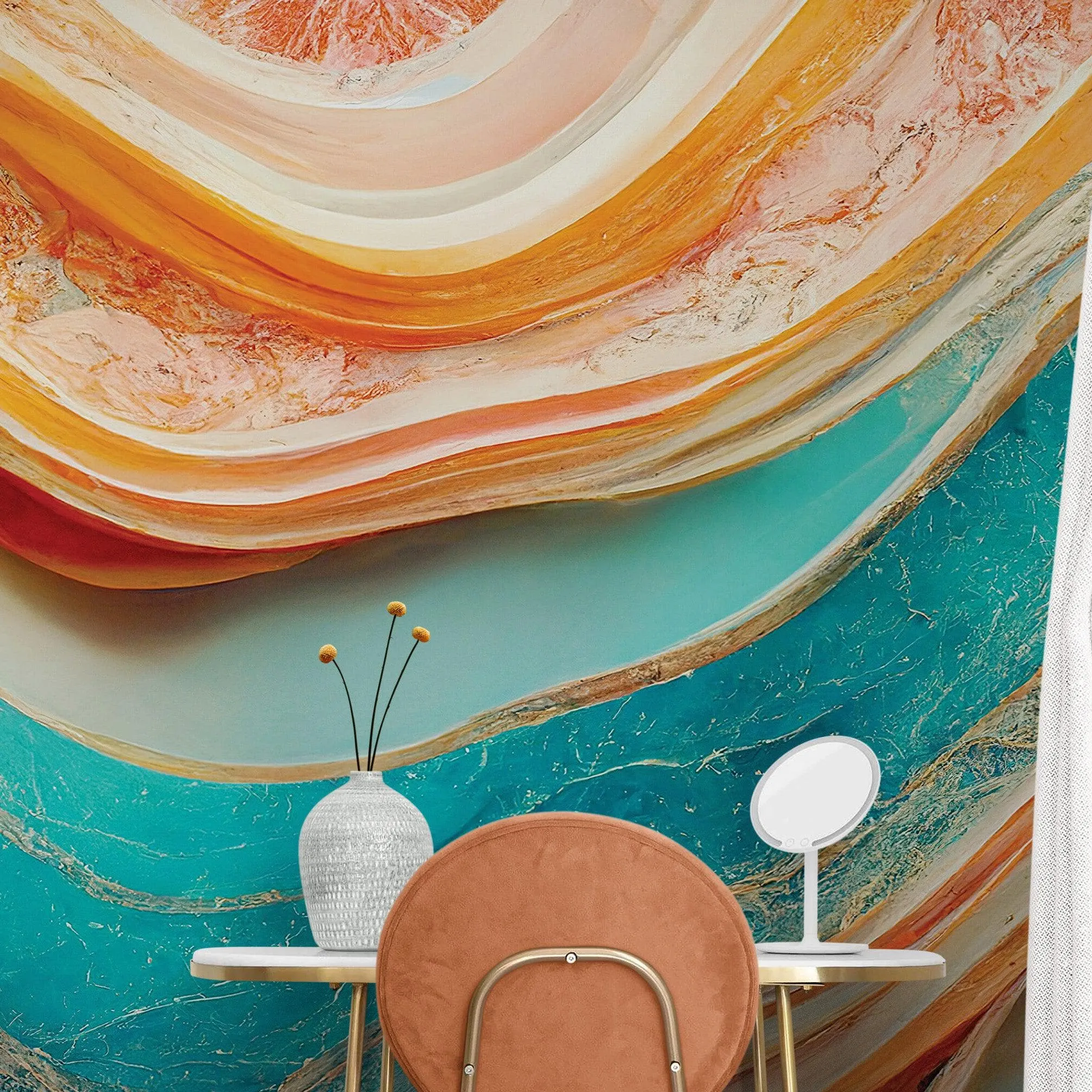 Colorful Marble Slate Wallpaper Mural. #6737