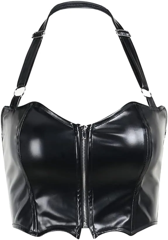 Goth Crop Top for Women or Teens Girls Gothic Trendy Tank Top