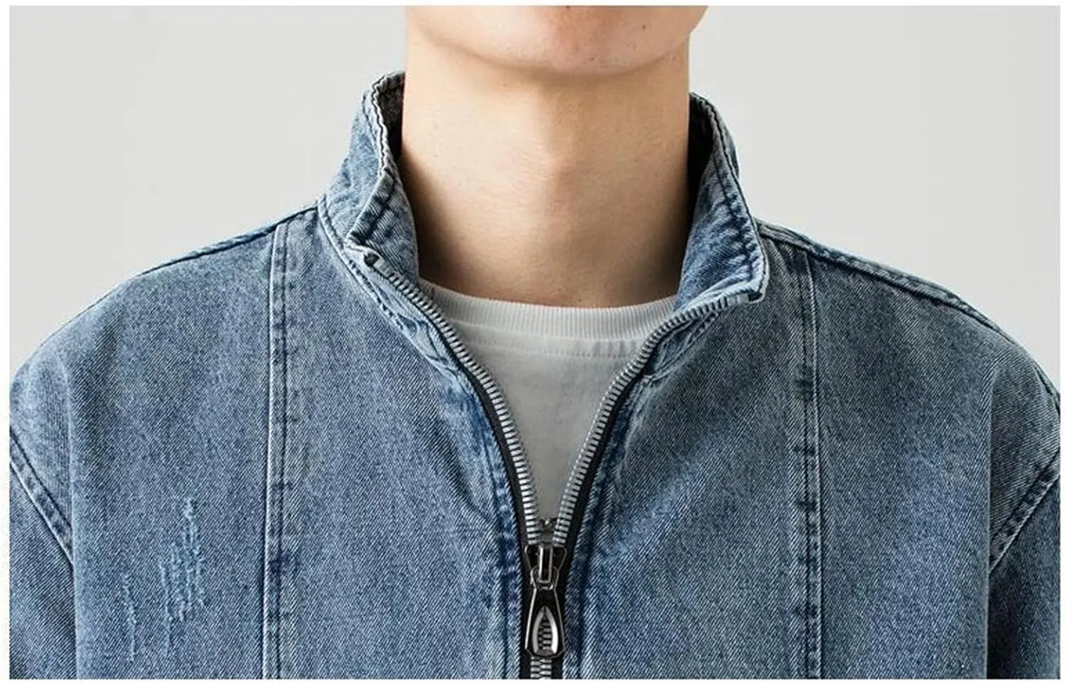 Men's Classic Vintage Jean Jacket Men Classic Casual Denim Coat Slim Fit Stretch Trucker Jackets