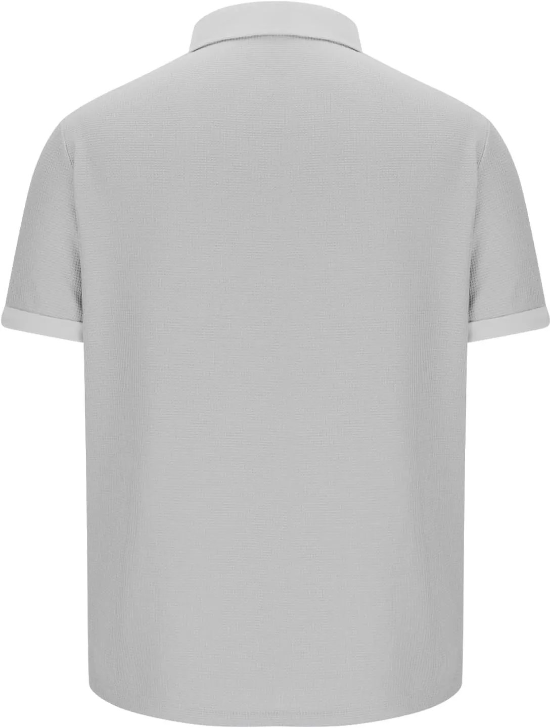 Men's Waffle Knit Polo Shirts Summer Short Sleeve Texture Lightweight Golf Shirts Sweater Muscle T-Shirt Tops