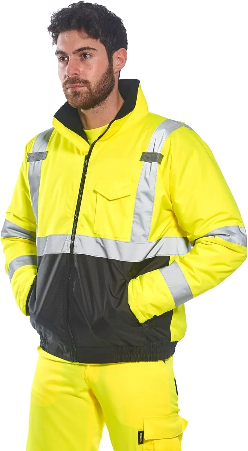 Portwest Men's Hi Vis Bomber Jacket