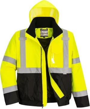 Portwest Men's Hi Vis Bomber Jacket