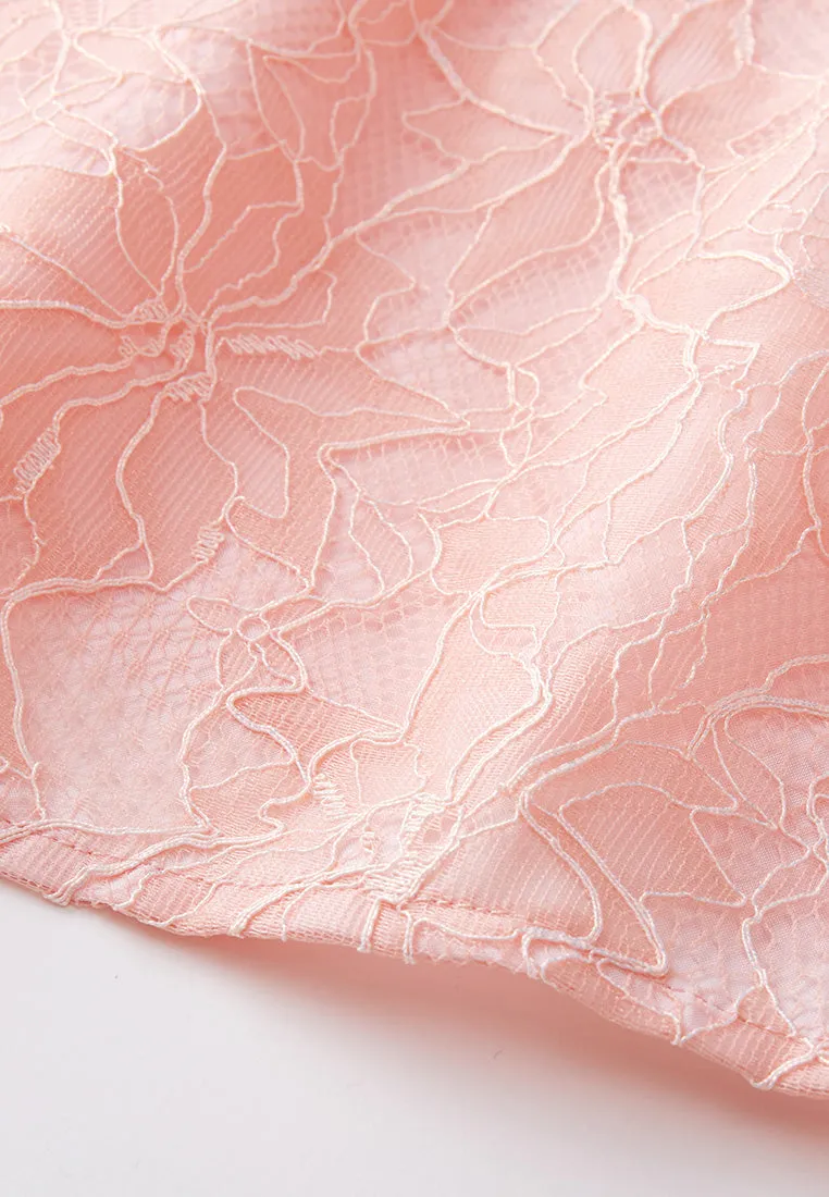 Puff-sleeve Lace Lapel Shirt