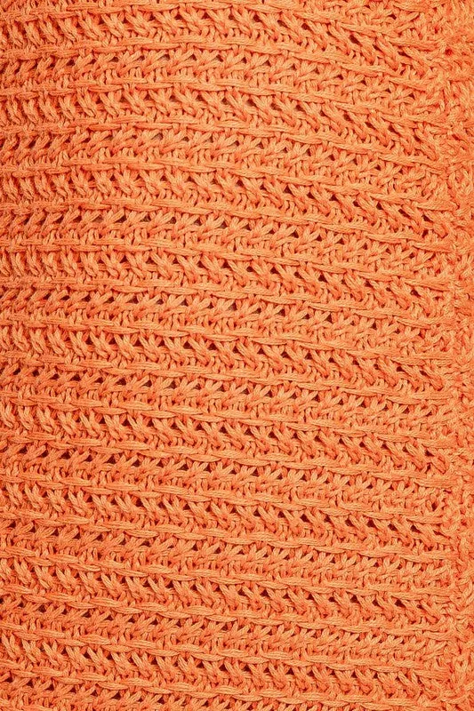 Sassy Crochet Midi Dress