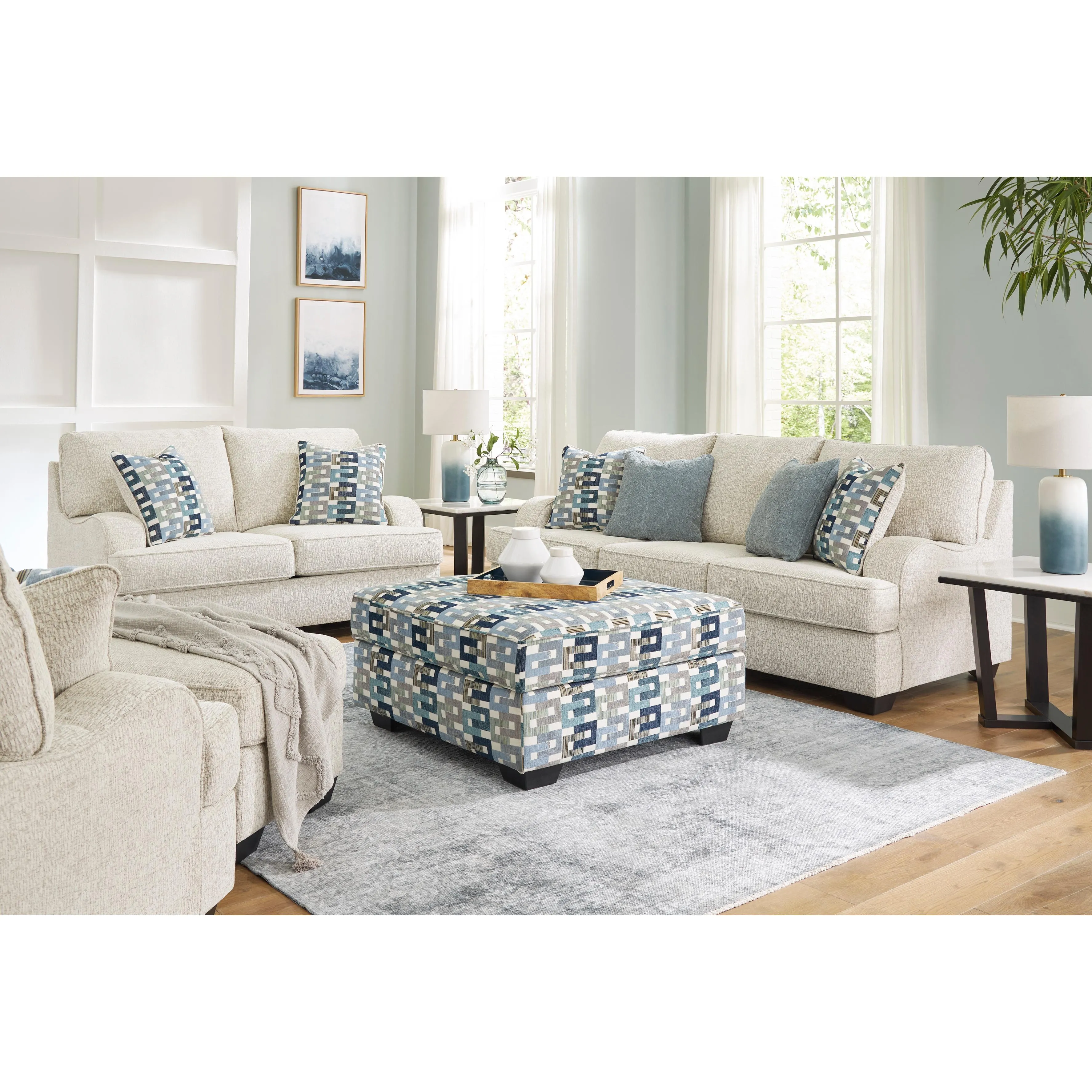 Signature Design by Ashley Valerano Fabric Ottoman 3340414