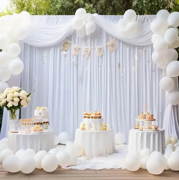 Visa Polyester Event Drapery Panels | Premium Polyester Curtains for Events & Decor | 100% Washable Polyester |