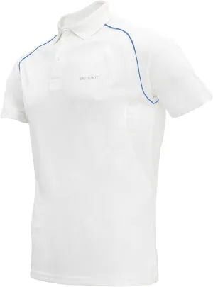 Whitedot Omega Dri-FIT White Polo T-Shirt - (Perfect for Cricket, Golf, Badminton, Gym, Sports and Casual Wear) (3X-Large - 48, White)
